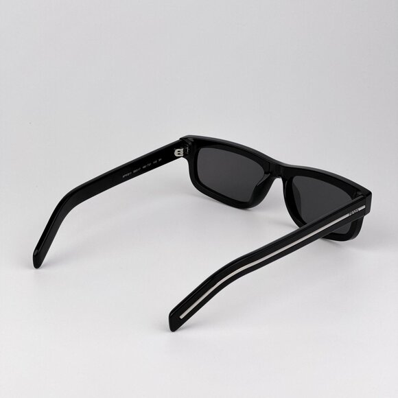 Prada PRB11S Sunglasses – Black Rectangle Frame Grey Crystal | Model 16K731 - Picture 4 of 11
